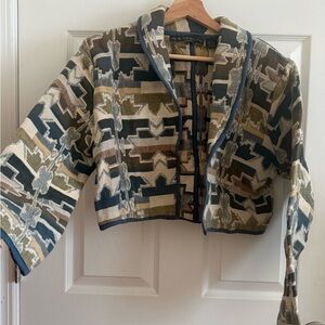 New Identity Vintage 90s Geometric Patterned Jacket